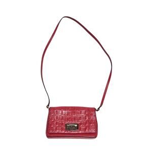 Kate Spade  red crocodile leather crossbody bag